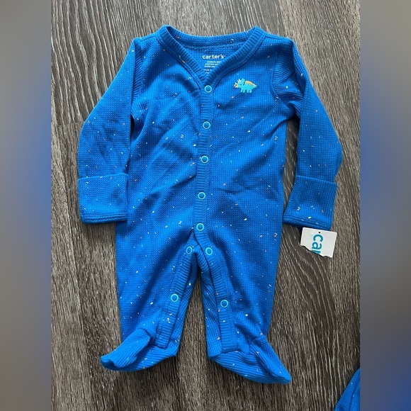 Carters -  Baby Dinosaur Snap-Up Thermal‎ Sleep & Play Pajamas - Picture 4 of 8